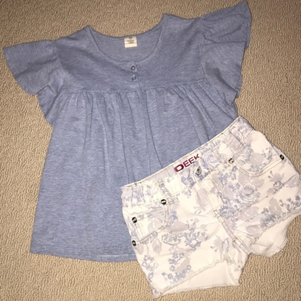 NWOT Tucker & Tate Top w/ Peek Floral Shorts